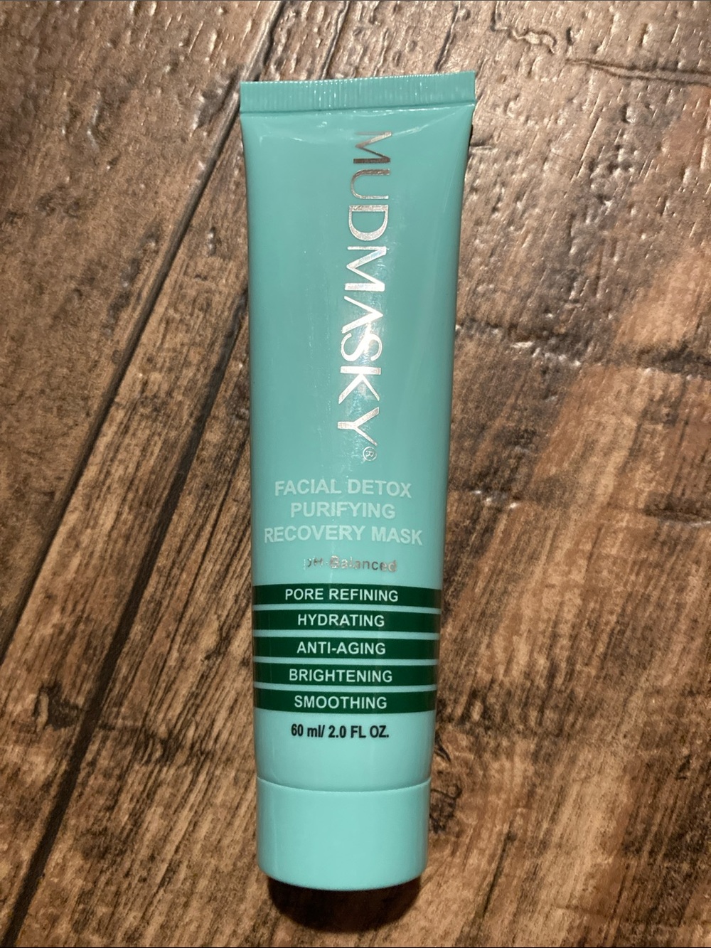 Mudmasky Facial Detox Purifying Recovery Mask — Mint Green